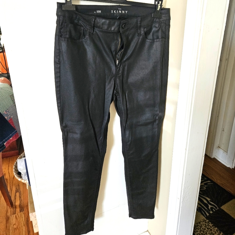 White HouseBlack Market Black Coated Jeans